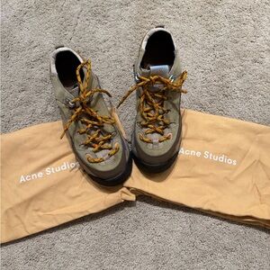 Acne Studios Tan Hiking Shoes